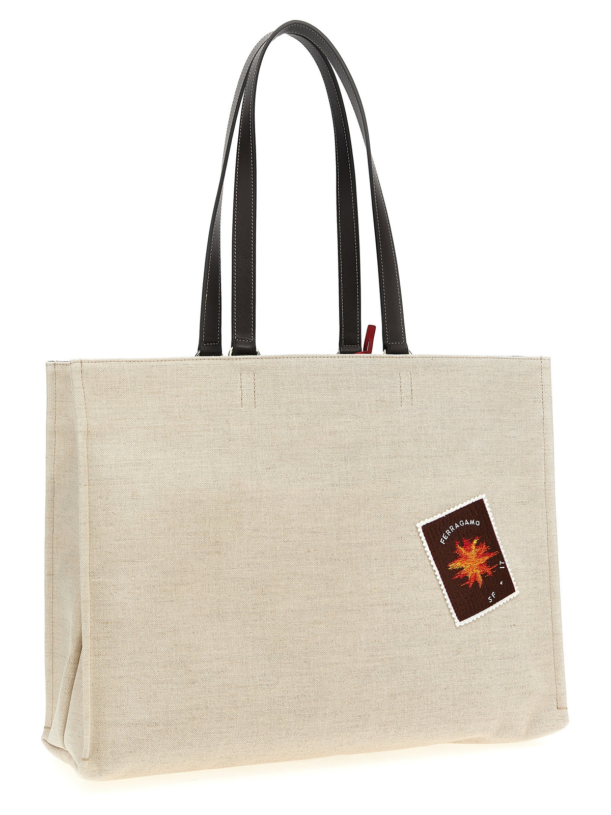 Ferragamo Beige Fabric Tote Bag - Chic and Versatile