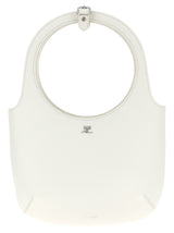 Sac à main Courrèges en cuir de veau blanc