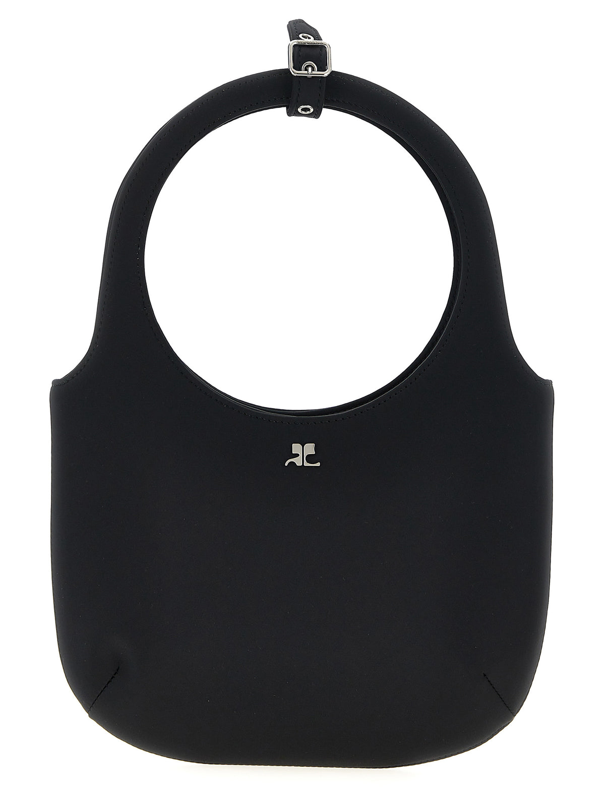 Courrèges ‘Holy’ Black Satin Handbag