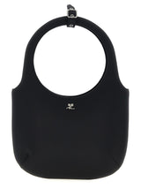 Courrèges ‘Holy’ Black Satin Handbag