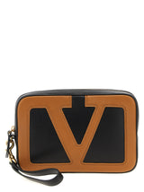 Valentino Garavani Viva Superstar Multicolor Lamb Leather Clutch