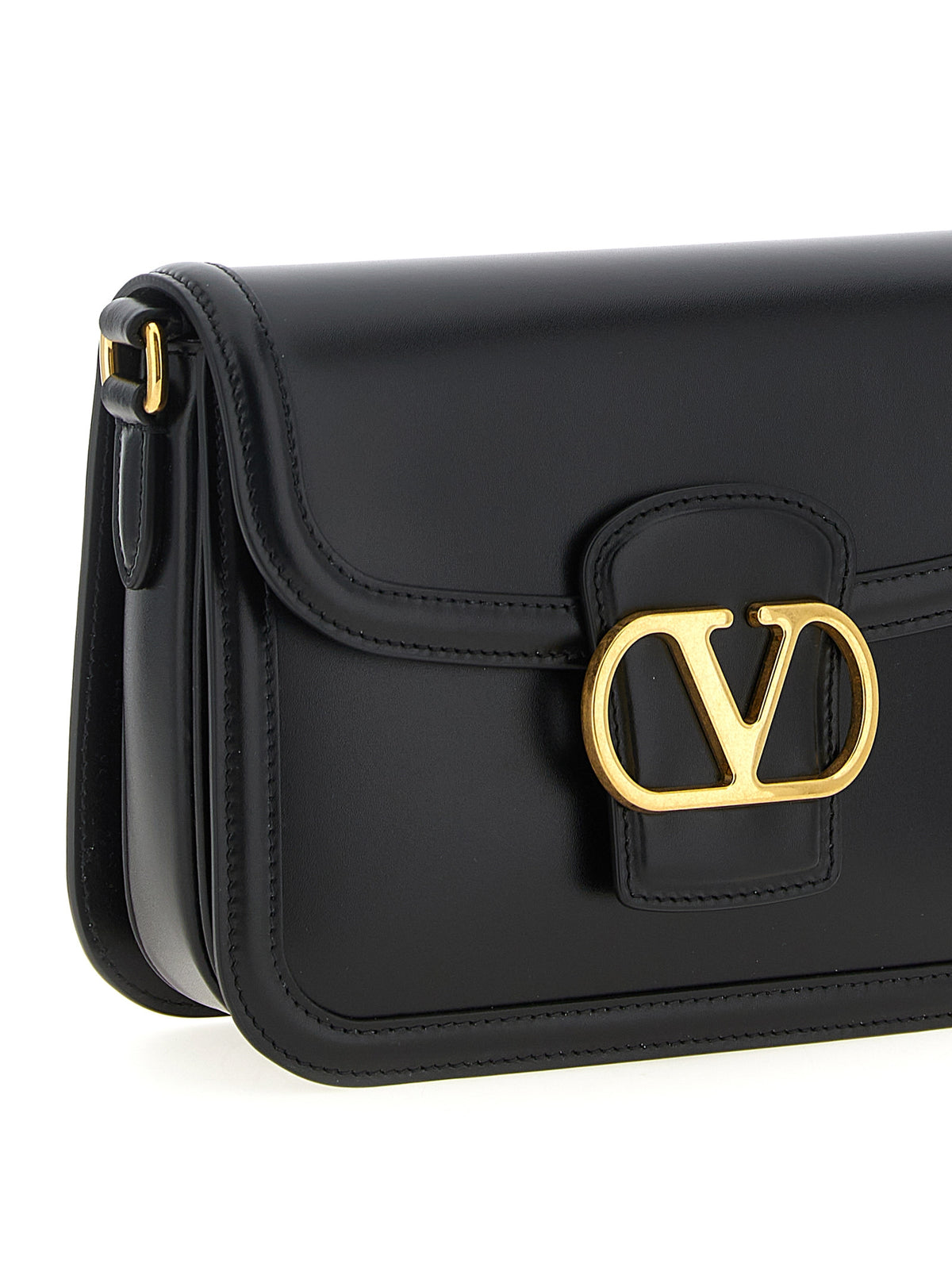 Valentino Garavani Black Calfskin Crossbody Bag - Timeless Elegance