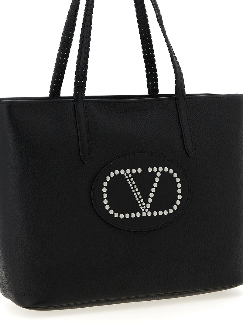 Valentino Garavani Nellcôte Black Calfskin Tote Bag