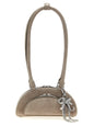 Self-Portrait Gray Lamb Leather Shoulder Bag