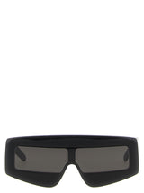 Rick Owens Black Acetate Sunglasses - Phleg Model