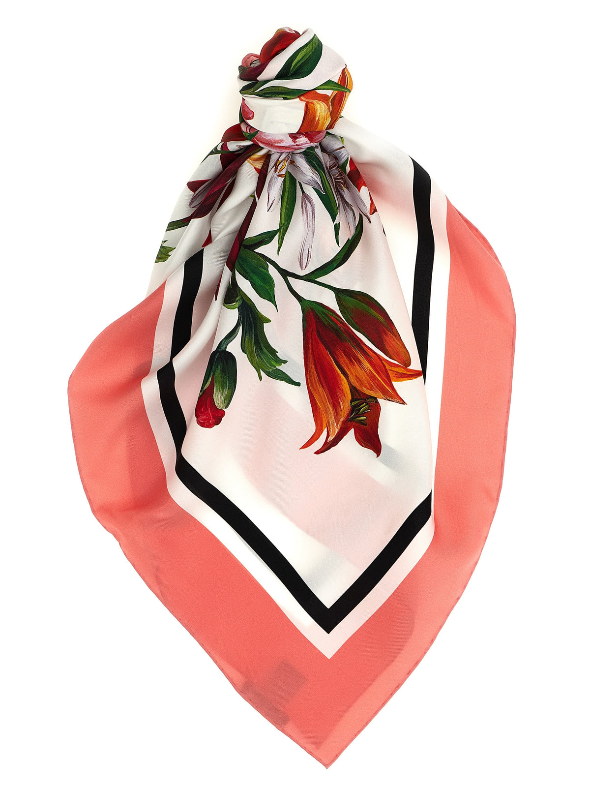 Dolce & Gabbana Multicolor Silk Foulard - Handmade Luxury