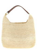 Maison Michel Cristiana Brown Raffia Shoulder Bag