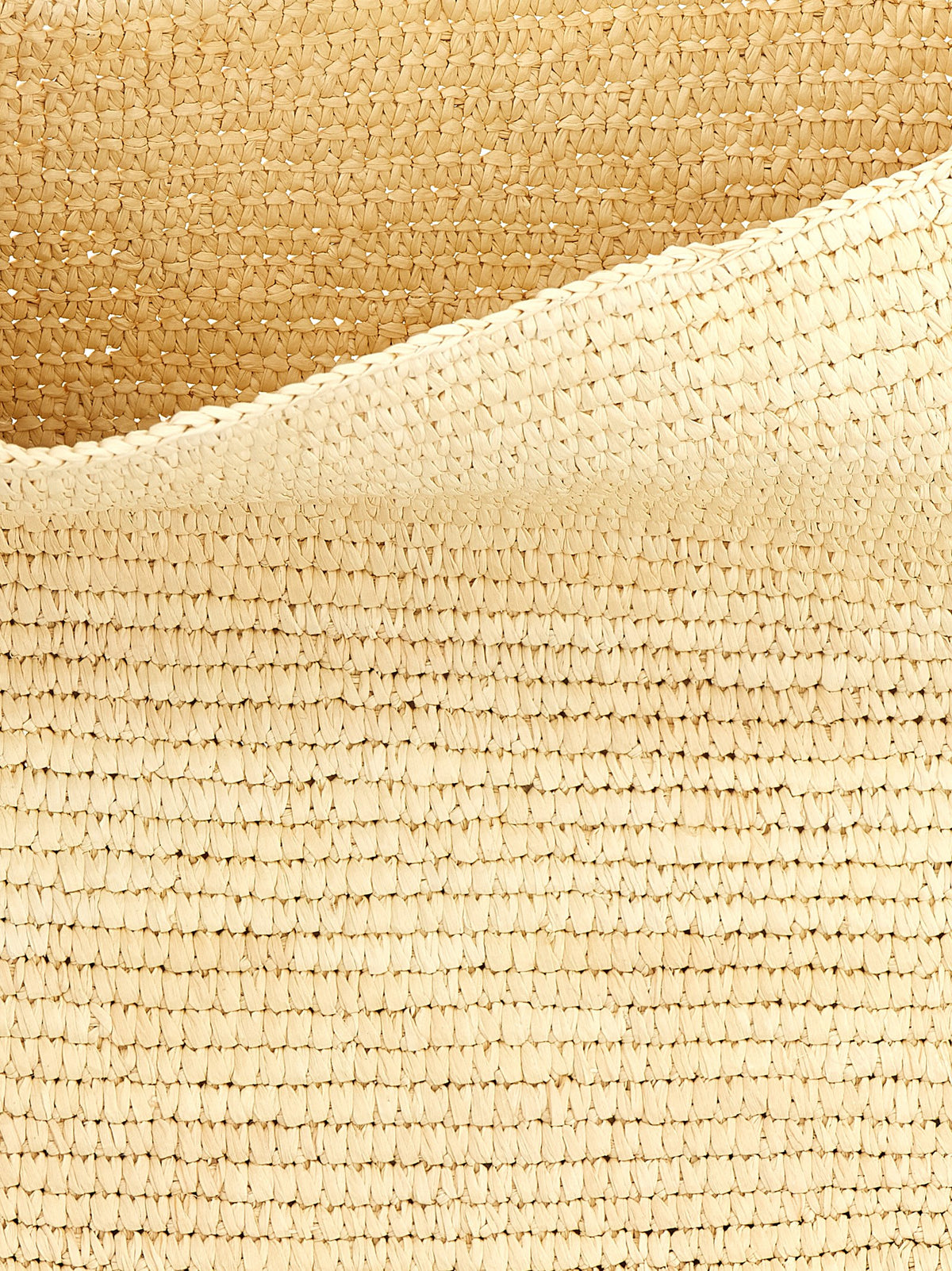 Maison Michel Cristiana Beige Raffia Shoulder Bag