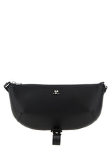 Courrèges Black Calfskin Shoulder Bag - Holy Eclipse