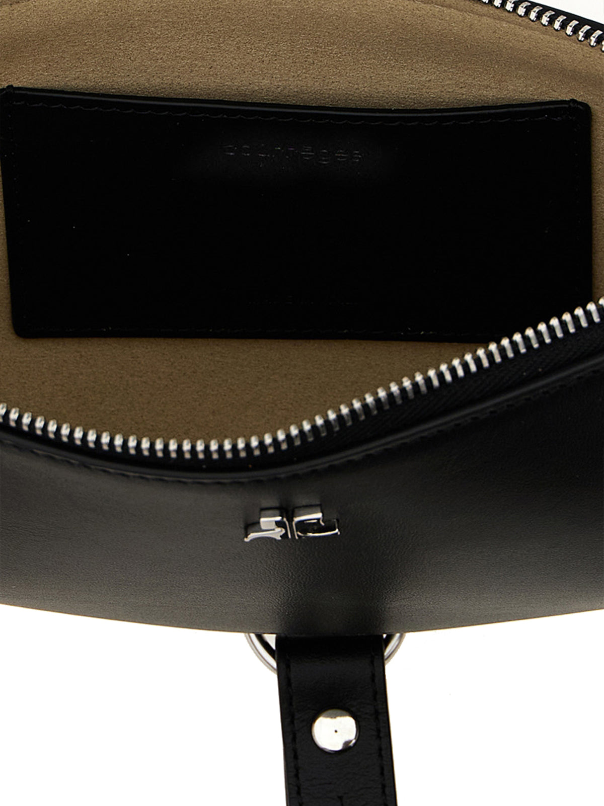 Courrèges Black Calfskin Shoulder Bag - Holy Eclipse