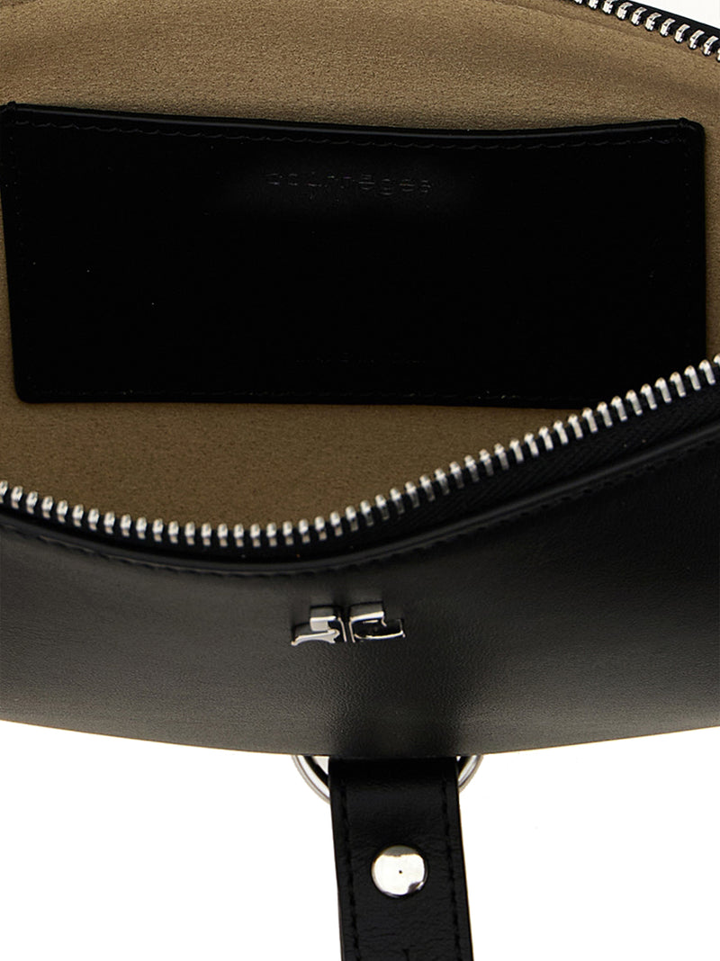 Courrèges Black Calfskin Shoulder Bag - Holy Eclipse