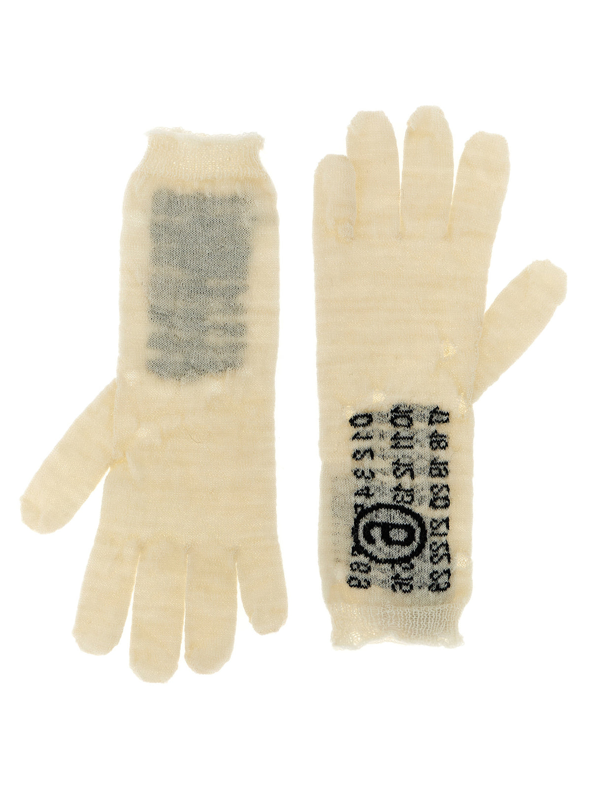 MM6 Maison Margiela Bicolor Virgin Wool Gloves - Unique Style