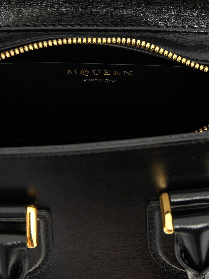 Alexander McQueen Birdee Mini Handbag in Black Calfskin