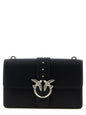 PINKO Black Goatskin Crossbody Bag