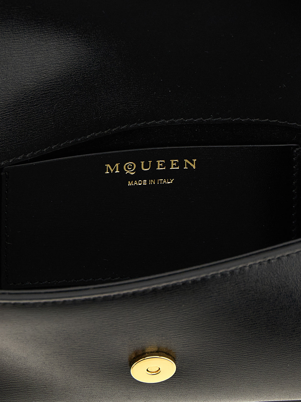 Alexander McQueen Black Calfskin Crossbody Bag - MCQUEEN Small