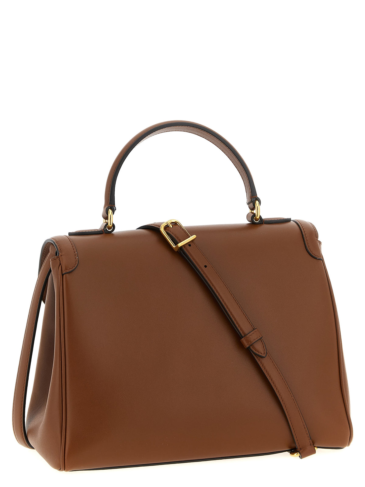 Valentino Garavani 9TO5 Brown Calfskin Handbag