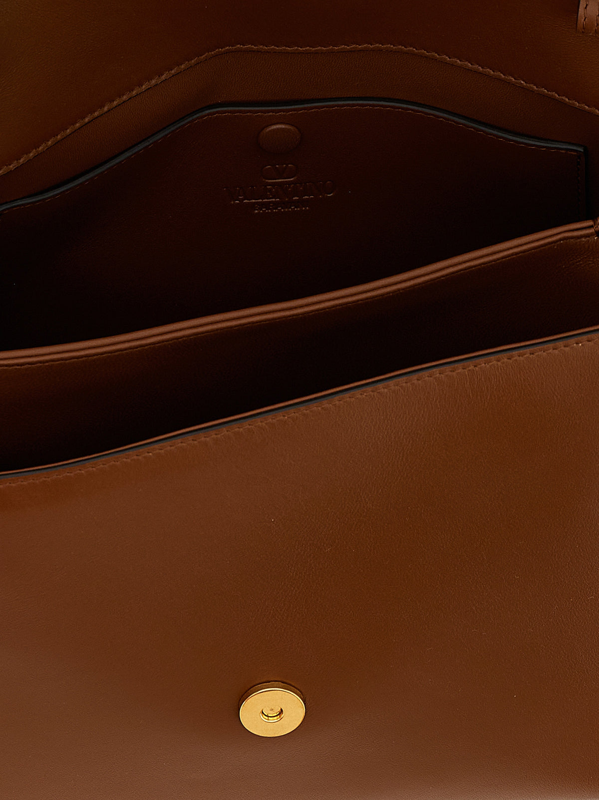 Valentino Garavani 9TO5 Brown Calfskin Handbag