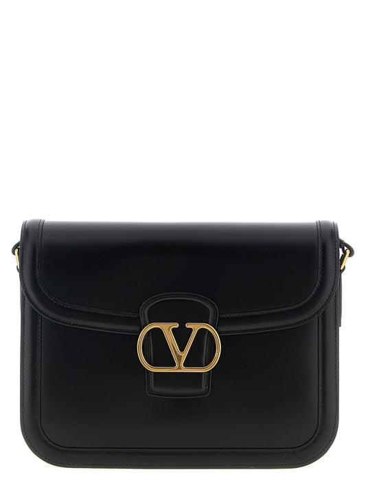 Valentino Garavani Black Calfskin Shoulder Bag - 9TO5 Collection