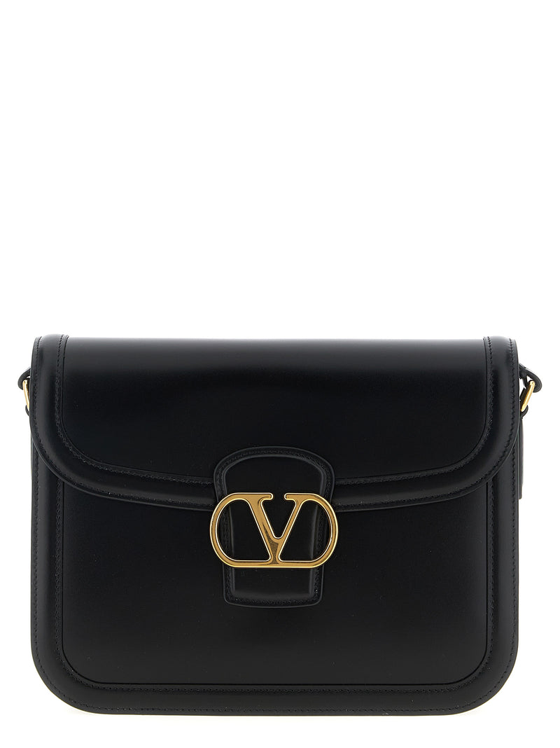 Valentino Garavani Black Calfskin Shoulder Bag - 9TO5 Collection