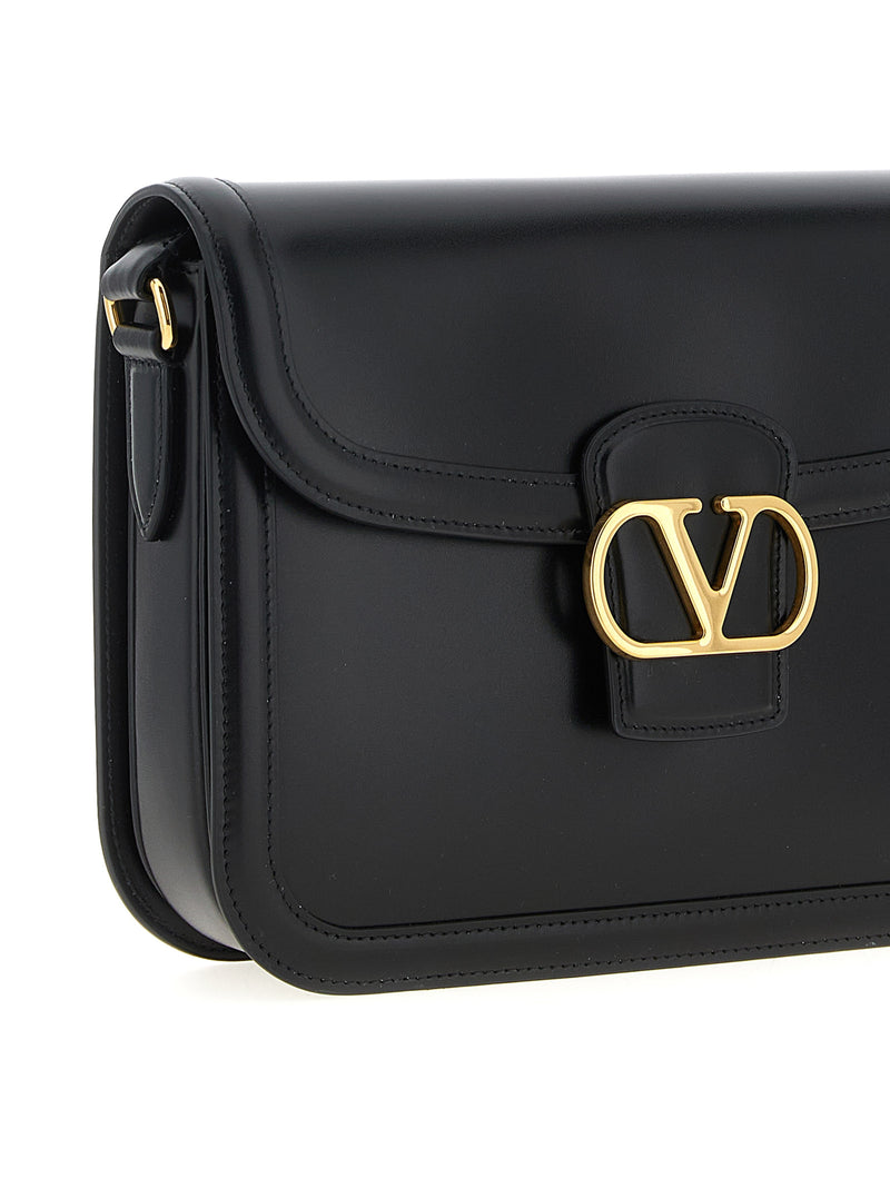Valentino Garavani Black Calfskin Shoulder Bag - 9TO5 Collection