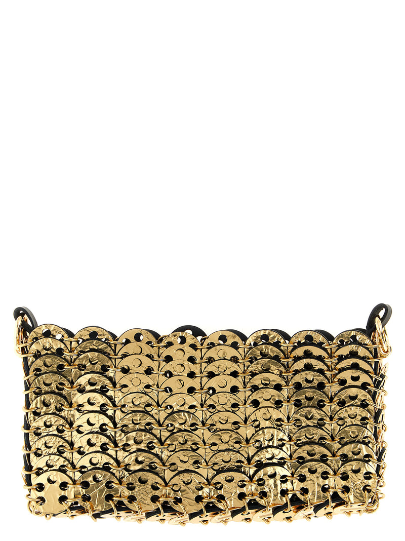 Paco Rabanne 1969 Nano Flip Black Calfskin Crossbody Bag