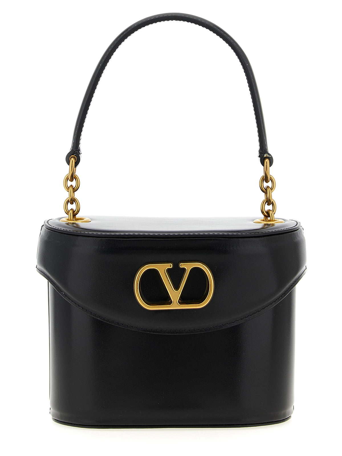 Valentino Garavani Mini ‘Vain’ Black Calfskin Crossbody Bag