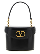Valentino Garavani Mini ‘Vain’ Black Calfskin Crossbody Bag