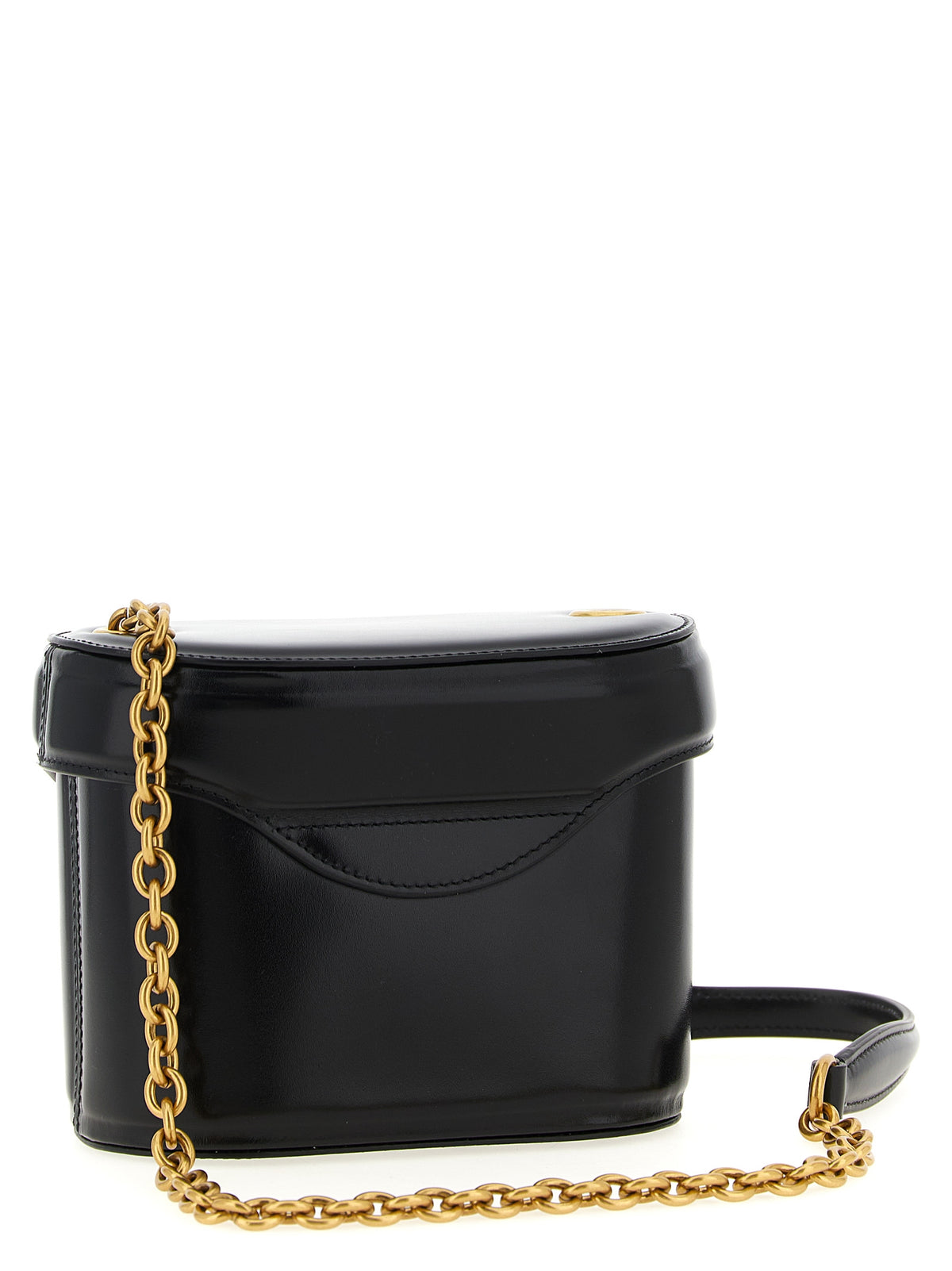 Valentino Garavani Mini ‘Vain’ Black Calfskin Crossbody Bag