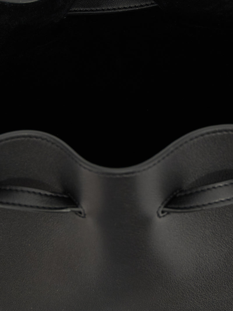 Valentino Garavani Black Calfskin Shoulder Bag - Luxury Fashion