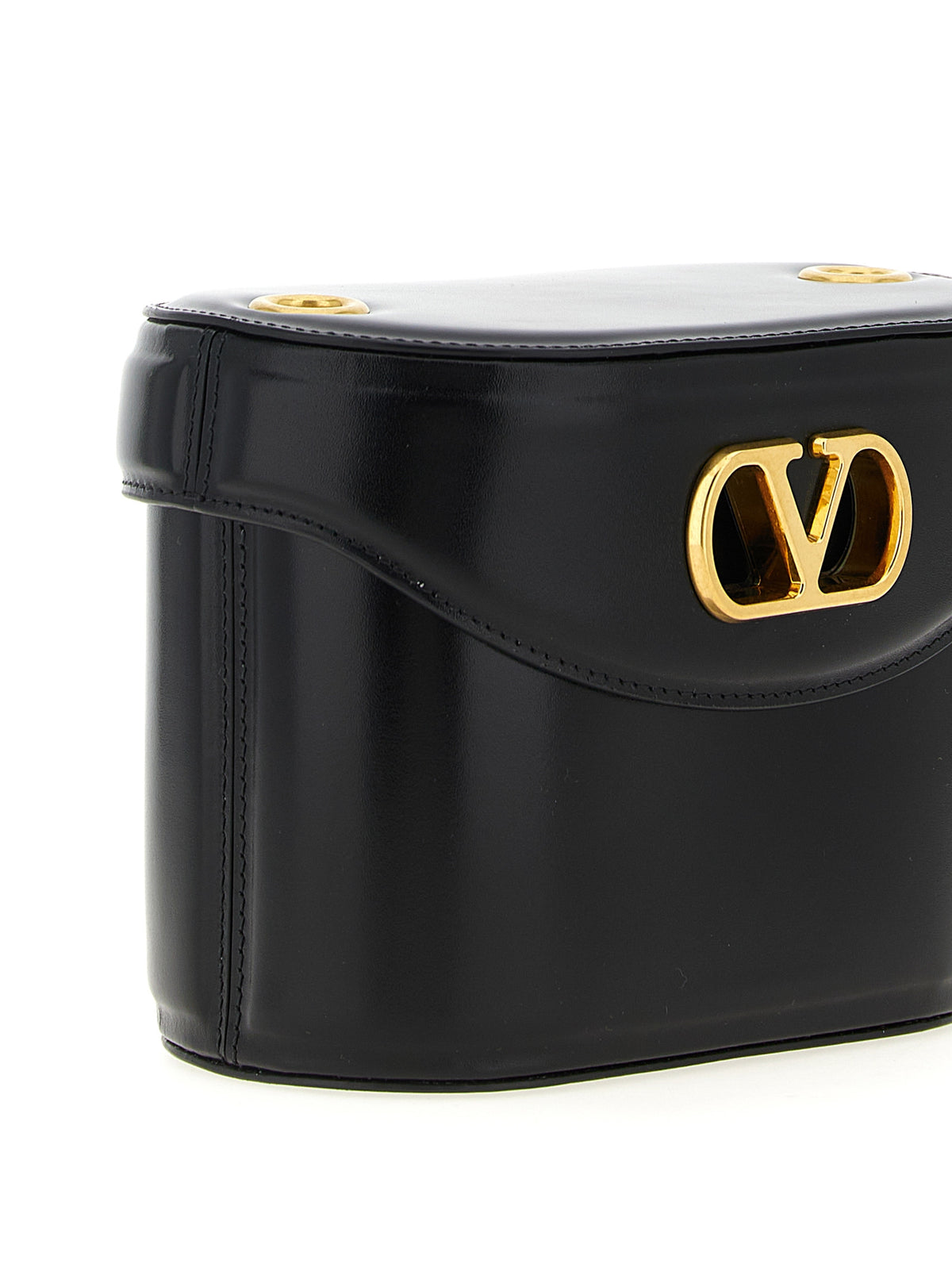 Valentino Garavani Mini ‘Vain’ Black Calfskin Crossbody Bag