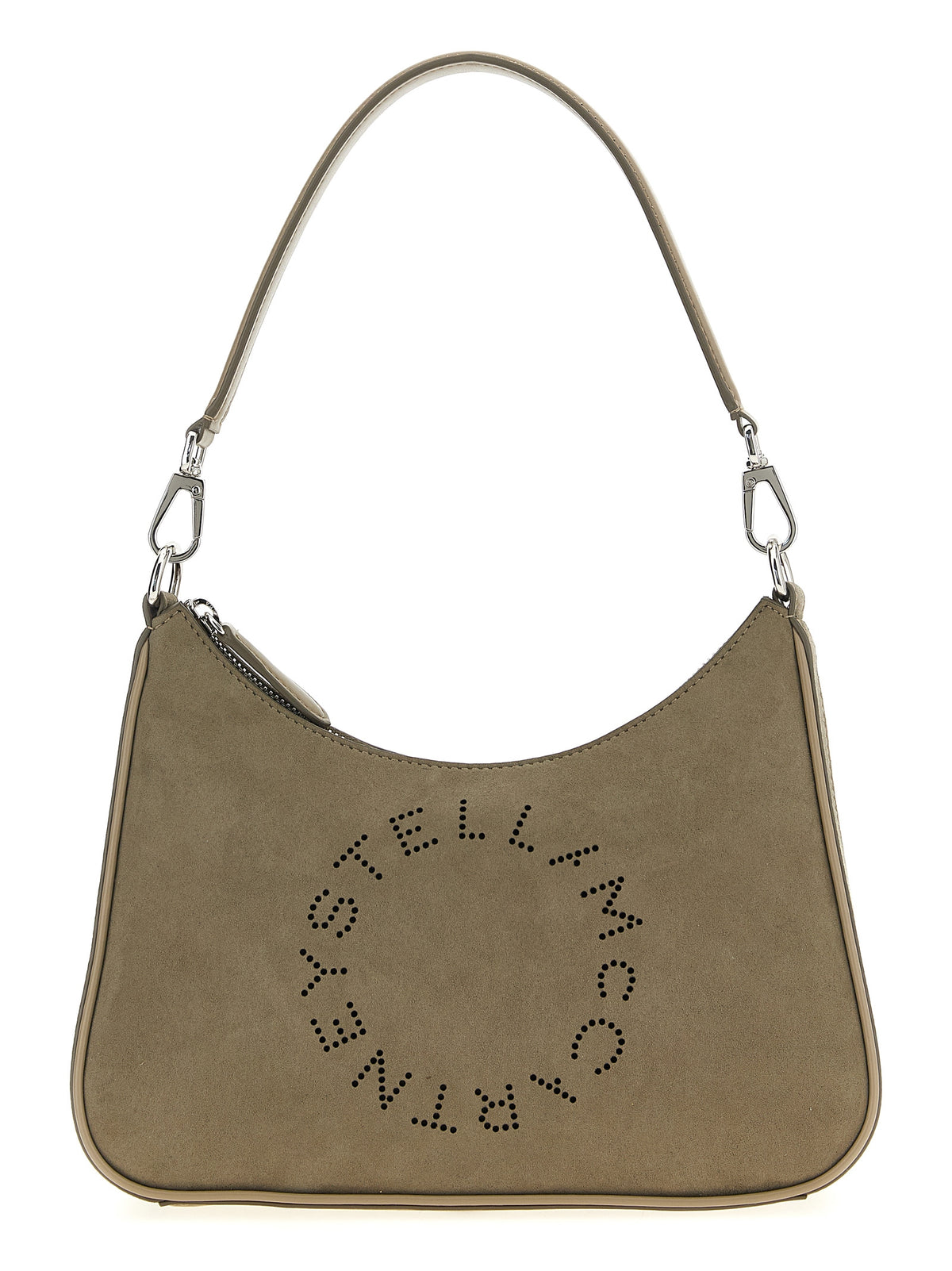 Stella McCartney Small ‘Hobo’ Gray Polyamide Shoulder Bag