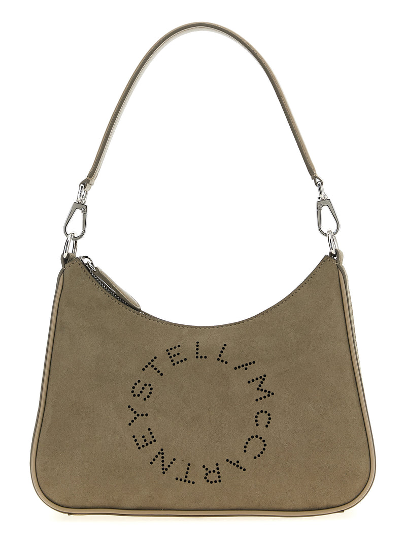 Stella McCartney Small ‘Hobo’ Gray Polyamide Shoulder Bag