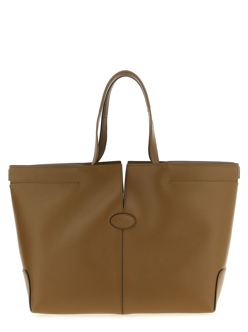 Tod's Bicolor Calfskin Tote Bag - Luxury Green Leather