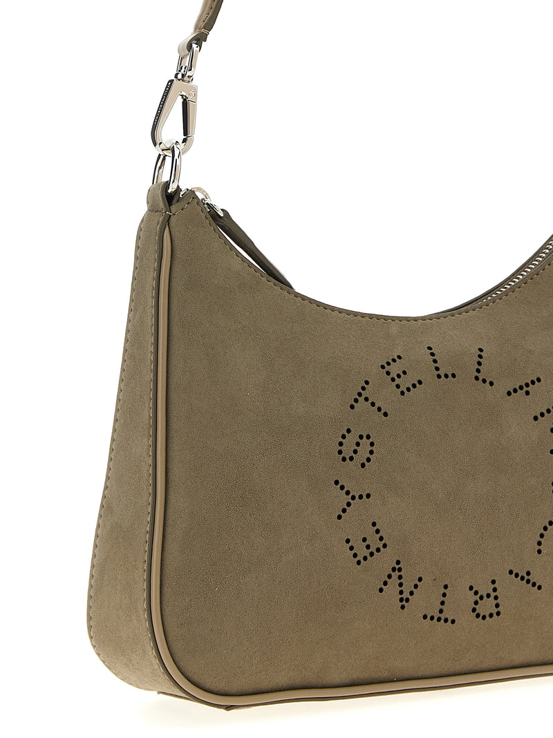 Stella McCartney Small ‘Hobo’ Gray Polyamide Shoulder Bag