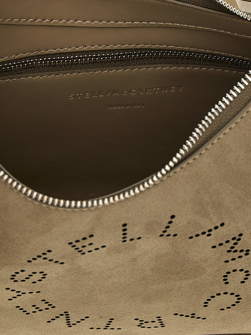Stella McCartney Small ‘Hobo’ Gray Polyamide Shoulder Bag