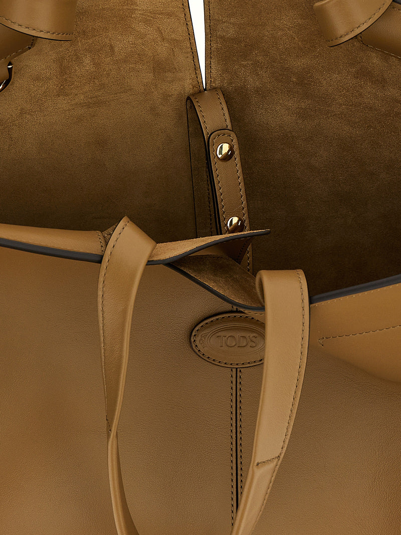 Tod's Bicolor Calfskin Tote Bag - Luxury Green Leather