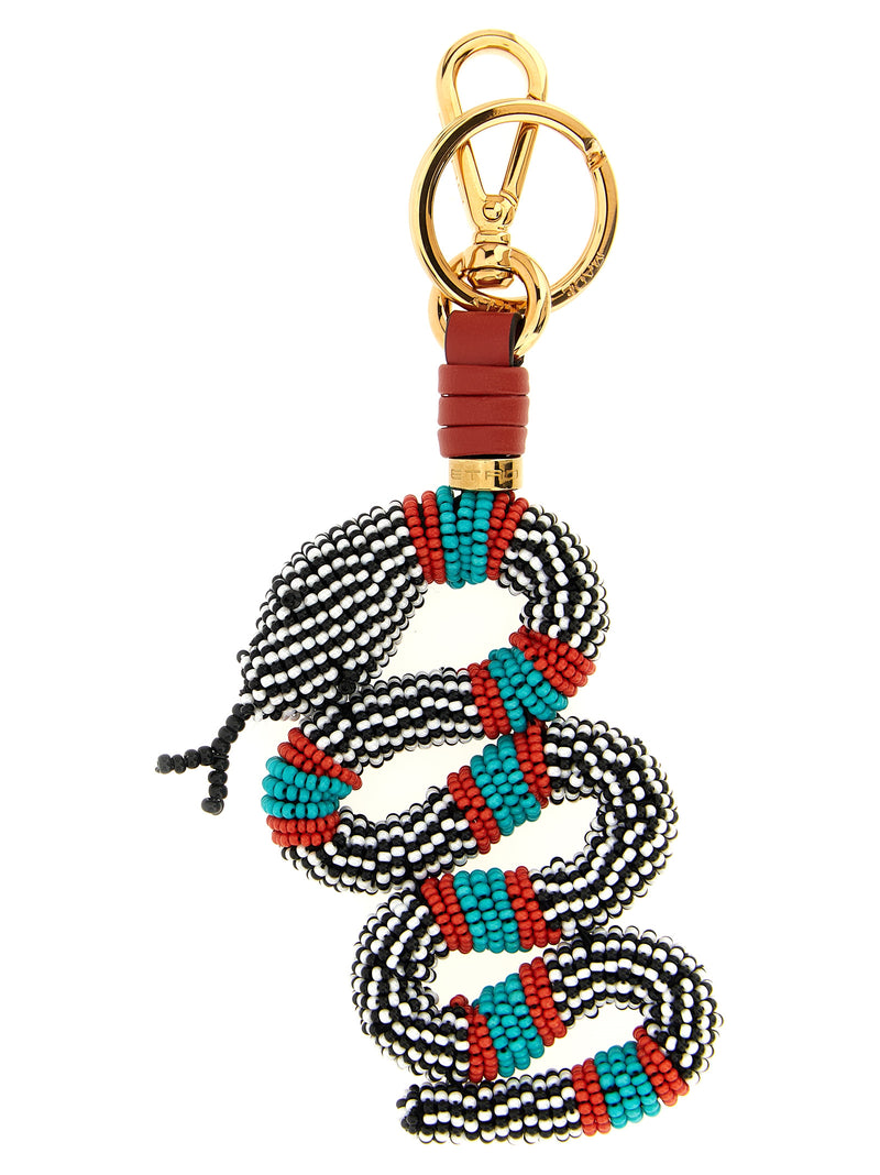 Etro Multicolor Glass Keychain - Elegant and Bold Accessory