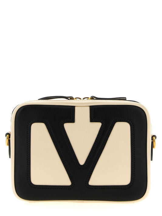 Valentino Garavani Bicolor Lamb Leather Crossbody Bag