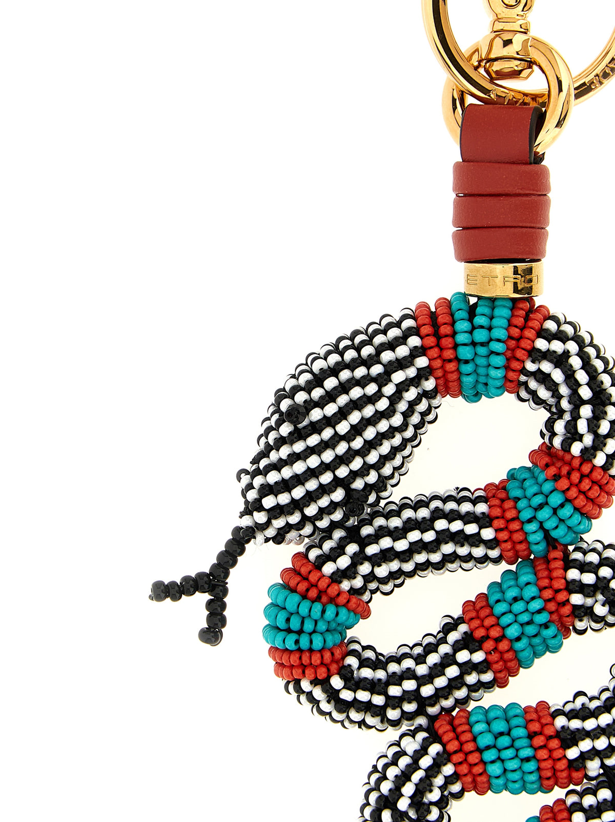 Etro Multicolor Glass Keychain - Elegant and Bold Accessory