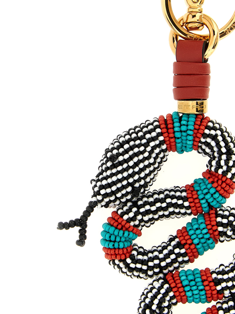 Etro Multicolor Glass Keychain - Elegant and Bold Accessory