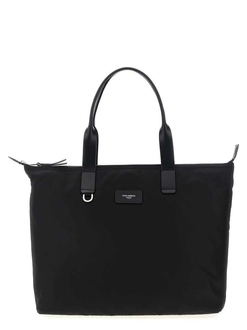 Dolce & Gabbana Black Polyamide Tote Bag - Stylish & Practical