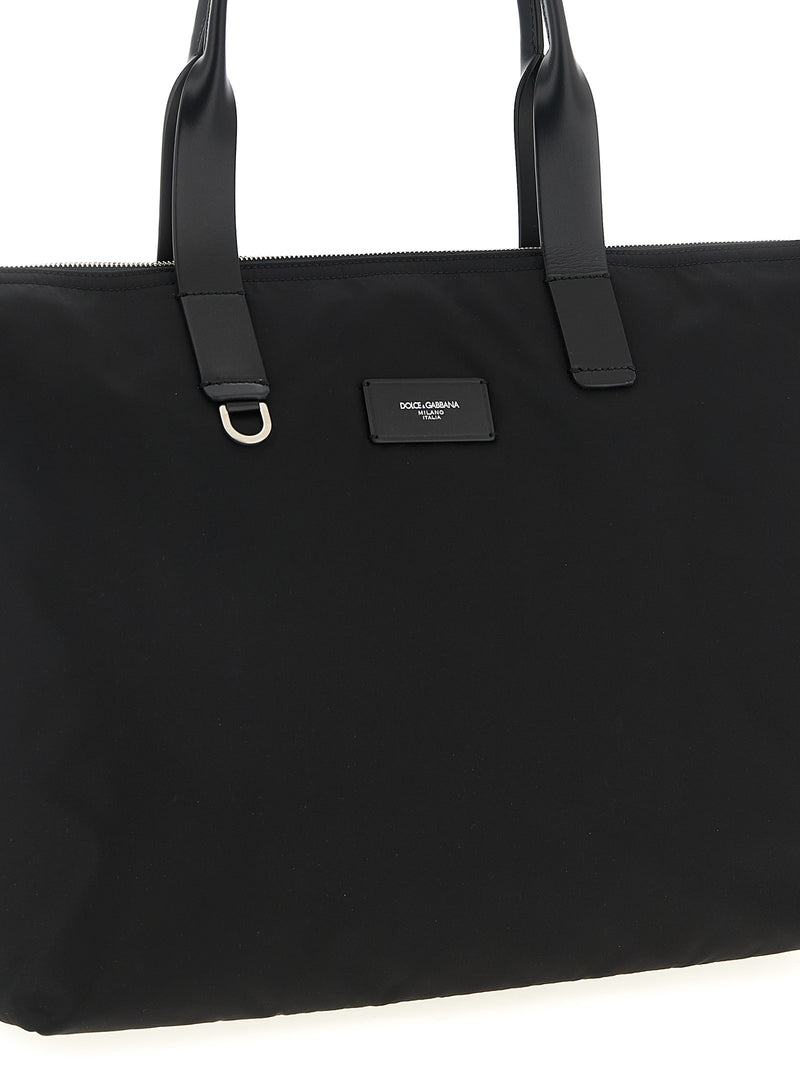 Dolce & Gabbana Black Polyamide Tote Bag - Stylish & Practical