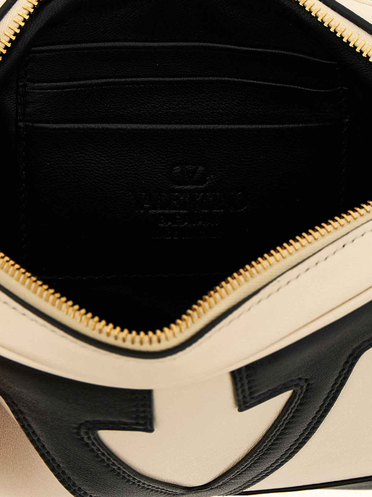 Valentino Garavani Bicolor Lamb Leather Crossbody Bag