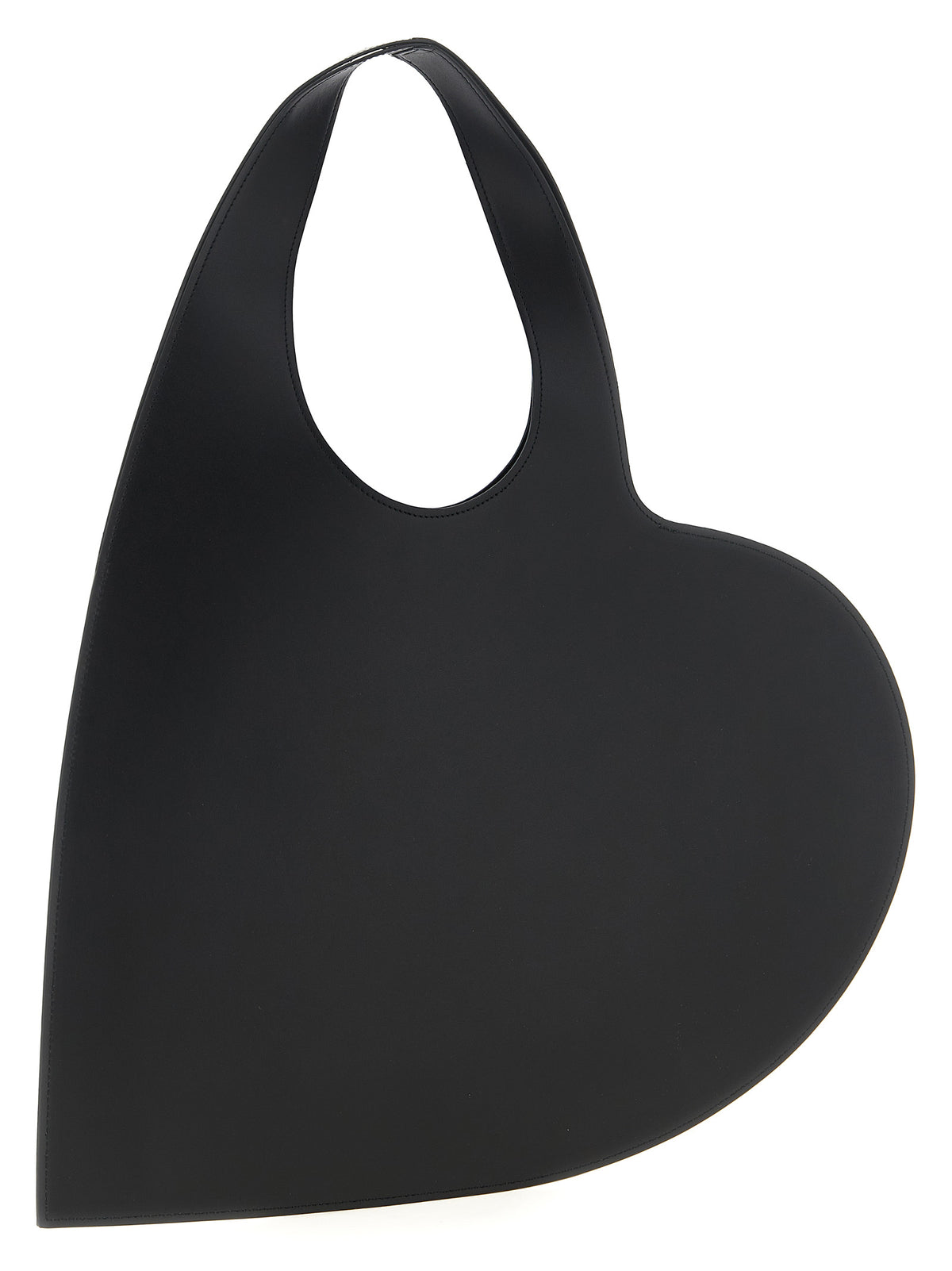 Coperni Heart Black Cowhide Shoulder Bag