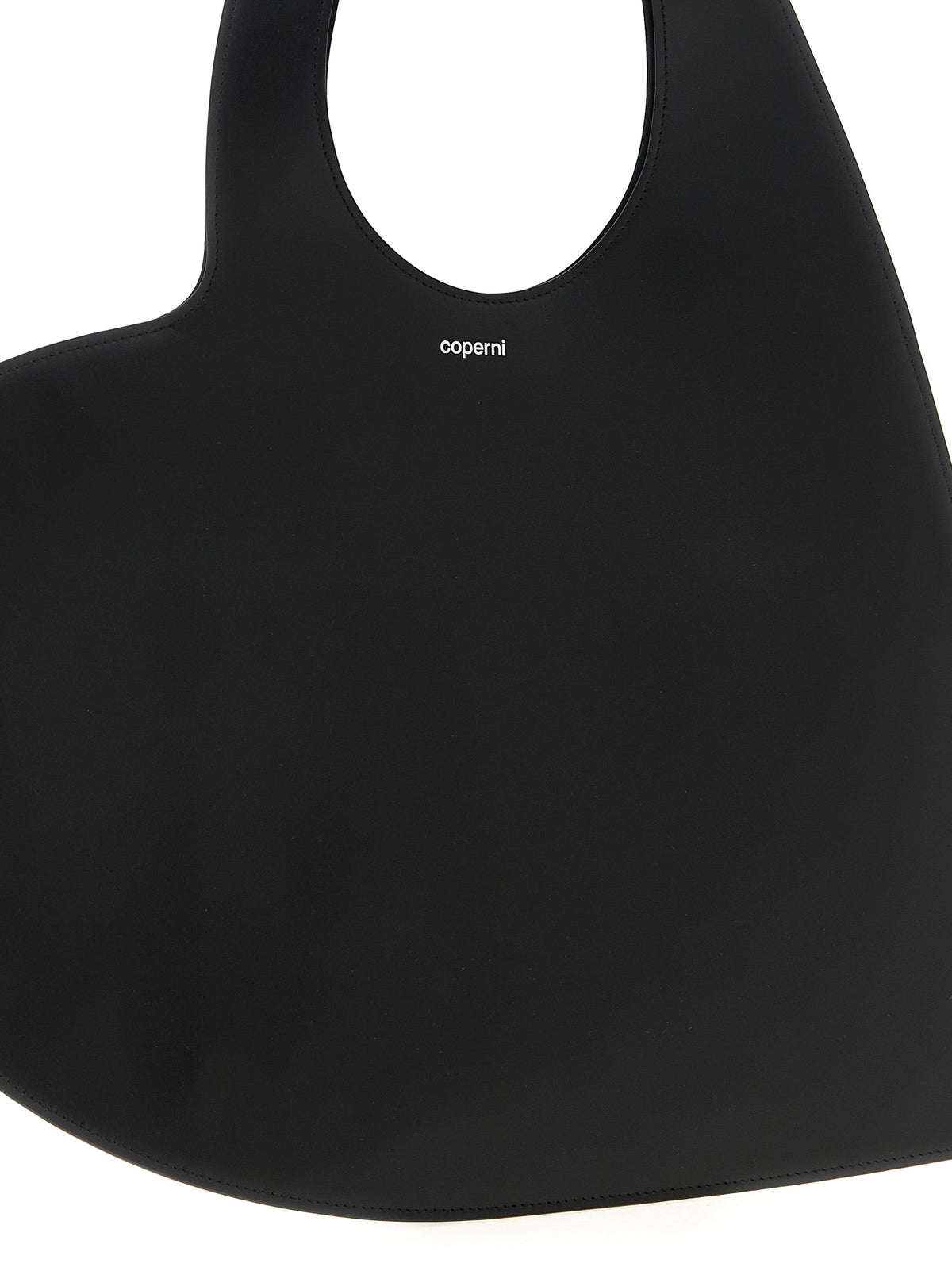 Coperni Heart Black Cowhide Shoulder Bag