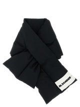 Jil Sander Black Cotton Foulard - Stylish Winter Accessory