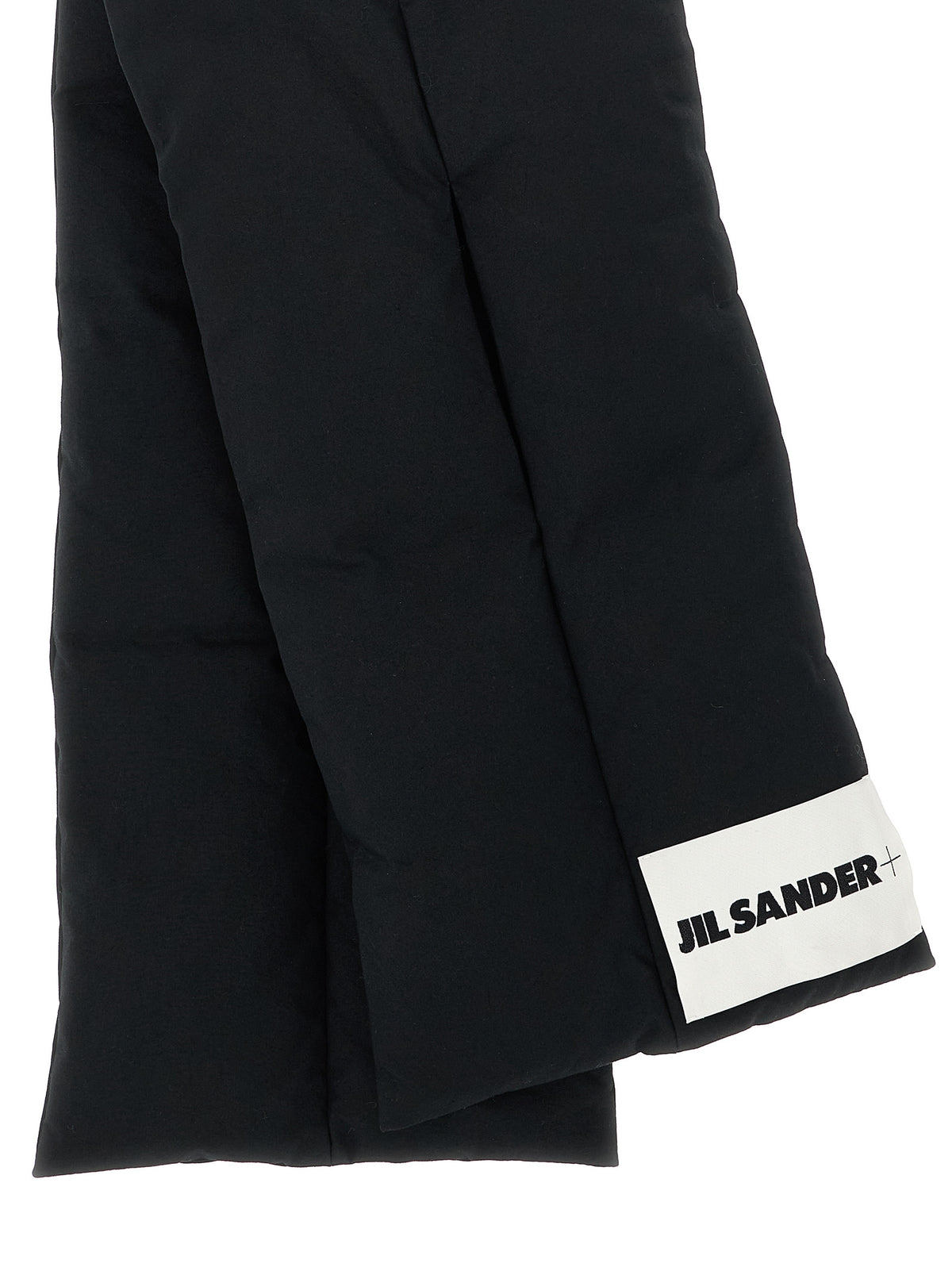 Jil Sander Black Cotton Foulard - Stylish Winter Accessory