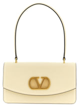 Valentino Garavani Vain White Calfskin Shoulder Bag