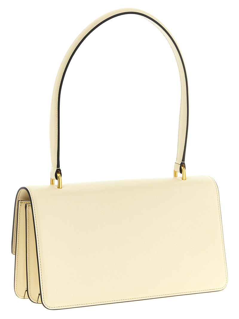 Valentino Garavani Vain White Calfskin Shoulder Bag