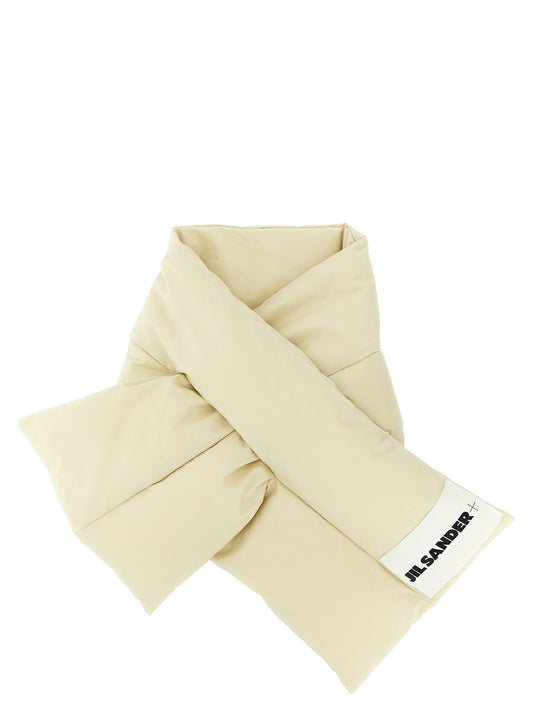 Jil Sander Beige Cotton Foulard - Iconic Accessory